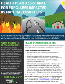 Natural Disasters graphic (earthquake, flooding, wildfire)